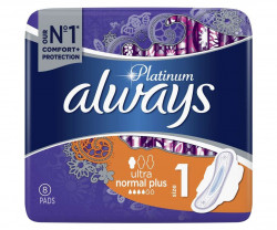 Absorbante ALWAYS Nr 1 Platinum Ultra Normal Plus 8buc
