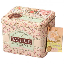 BASILUR Ceai Verde Ceylon - Present Pink Cutie Metalica 100g