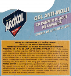Gel Anti Molii si Acarieni AROXOL Lavanda 6buc - Img 3