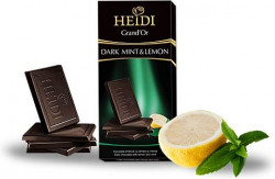 HEIDI Dark Mint & Lemon Ciocolata Neagra cu Menta si Lamaie 80g - Img 2