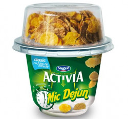 Iaurt DANONE Activia Mic Dejun Clasic cu Cereale 168g