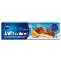 JAFFA CAKES Biscuiti cu Ciocolata cu Lapte si Suc de Portocale 158g