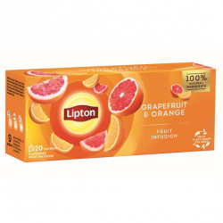 LIPTON Ceai cu Grapefruit si Portocale - 20 plicuri