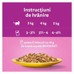 Mancare Umeda pentru Pisici WHISKAS Adult Selectie de Pasare 12x85g