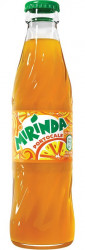 MIRINDA - Bautura Racoritoare cu Suc de Portocale Sticla 24x250ml