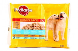 PEDIGREE Mancare Umeda pt. Caini Multi Meniu Junior 4x100g