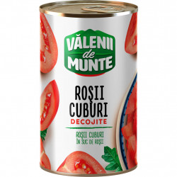 Pulpa de Rosii Taiata Cuburi csv. VALENII DE MUNTE 400g
