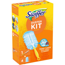SWIFFER Duster Kit - Pamatuf pentru Praf + 4 Rezerve