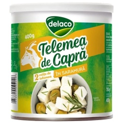 Telemea din Lapte de Capra in Saramura DELACO csv. 400g