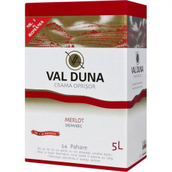 Vin Rosu Merlot VAL DUNA DemiSec 5L - 22042998