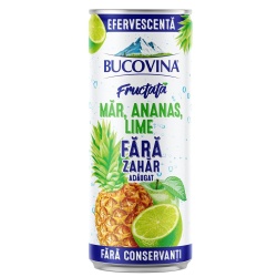 BUCOVINA Bautura Carbogazoasa Fructata Mar & Ananas & Lime 12x330ml