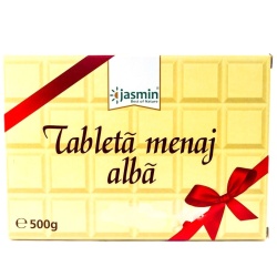 Ciocolata Alba de Menaj Tableta JASMIN 500g