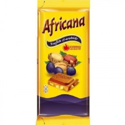 Ciocolata cu Stafide si Arahide AFRICANA 90g