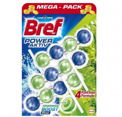Dezinfectant Odorizant Solid Pentru Vasul de Toaleta BREF Power Aktiv Pine 3x50g