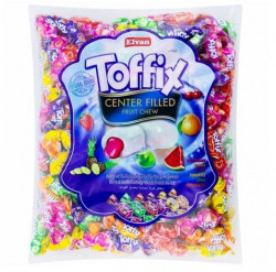 ELVAN Toffix Bomboane Gumate cu Suc de Fructe 1Kg