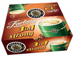 FORTUNA 3în1 Strong Amestec de Cafea Solubila Plic 24x17g