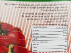 Gogosari Taiati Sferturi in Otet DEFNE 600g - Img 2