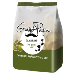 GRAND PAPA Covrigei Frageziti cu Vin Alb si Masline 200g