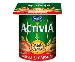 Iaurt cu Fructe DANONE Activia Musli si Capsuni 125g - Img 2