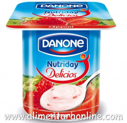 Iaurt cu Fructe DANONE Delicios Capsuni 125g - Img 3