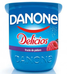 Iaurt cu Fructe DANONE Delicios Fructe de Padure 125g