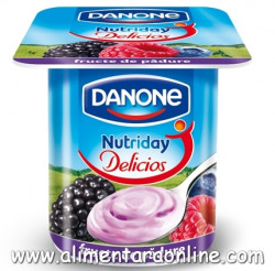 Iaurt cu Fructe DANONE Delicios Fructe de Padure 125g - Img 2