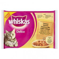 Mancare Umeda pentru Pisici WHISKAS Adult Selectie de Pasare 4x85g