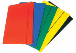Mapa Carton Plastifiat cu Elastic Diferite Culori 4Buc