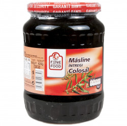 Masline Negre Intregi Colosal FINE LIFE 680 / 400g (net)