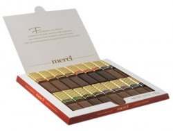 MERCI Mini Tablete de Ciocolata Asortata Cutie Rosie 250g - Img 2