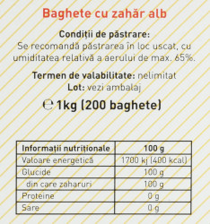MOMENTIS Zahar Alb Stick - Baton 200x5g - Img 2