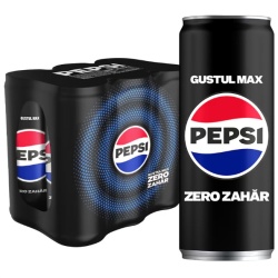 PEPSI Cola Max - Bautura Racoritoare fara Zahar dz. 6x330ml