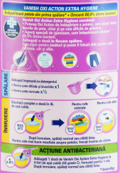 Pudra pentru Indepartarea Petelor VANISH Oxi Action 423g - Img 3
