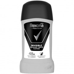 REXONA Deodorant Stick pentru Barbati for Men Invisible Black + White 50ml