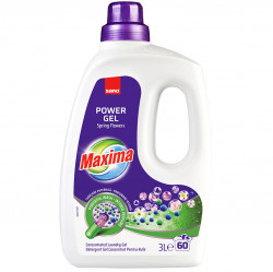 SANO Maxima Power Gel Spring Flowers Detergent Automat Gel pentru Rufe 60 Spalari 3L