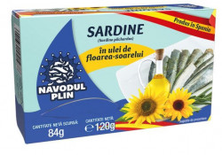Sardine in Ulei Vegetal NAVODUL PLIN 120g