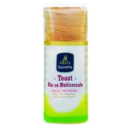 SAVORIA Paine Toast Bio cu Multicereale 500g