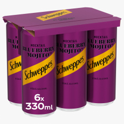 SCHWEPPES Blueberry Mojito Fara Alcool 6x330ml