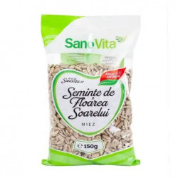 Seminte de Floarea Soarelui Crude Decojite (Miez) SANO VITA 150g