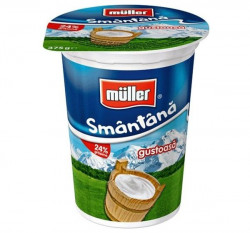 Smantana 24% MULLER 375g - Img 2