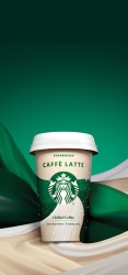 STARBUCKS Caffe Latte Rece - Ready to Drink Pahar 220ml