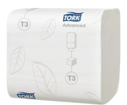 Tork Advanced T3 Hârtie Igienică Pliată Alba 2str 242buc