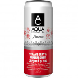 Apa Minerala Aromatizata Carbogazoasa AQUA CARPATICA Capsuna si Soc doza 4x330ml