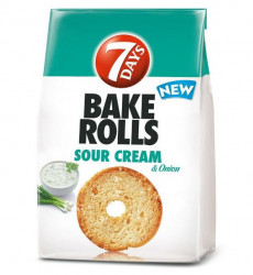 Bake Rolls TUC Rondele de Paine Crocanta cu Aroma de Smantana si Ceapa 80g