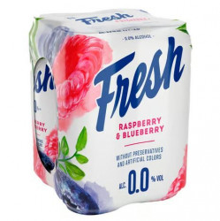Bere Blonda Fara Alcool cu Zmeura si Afine FRESH 4x500ml