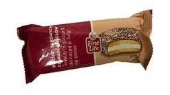 Biscuiti cu Glazura de Cacao si Fulgi de Cocos FINE LIFE 24x50g - Img 1