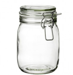 Borcan Transparent cu Capac 1L