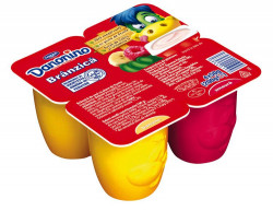 Branza Proaspata cu Piure de Banane si Zmeura DANONINO 4x50g
