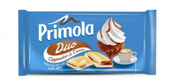 Ciocolata Alba cu Crema Cappuccino PRIMOLA Duo 90g