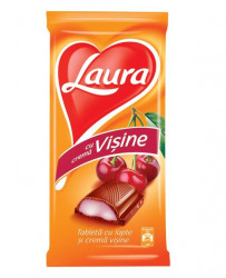 Ciocolata cu Crema de Visine LAURA 80g